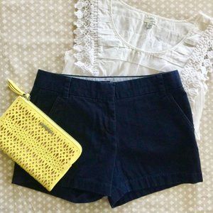 J. Crew Navy Chino Shorts 4"